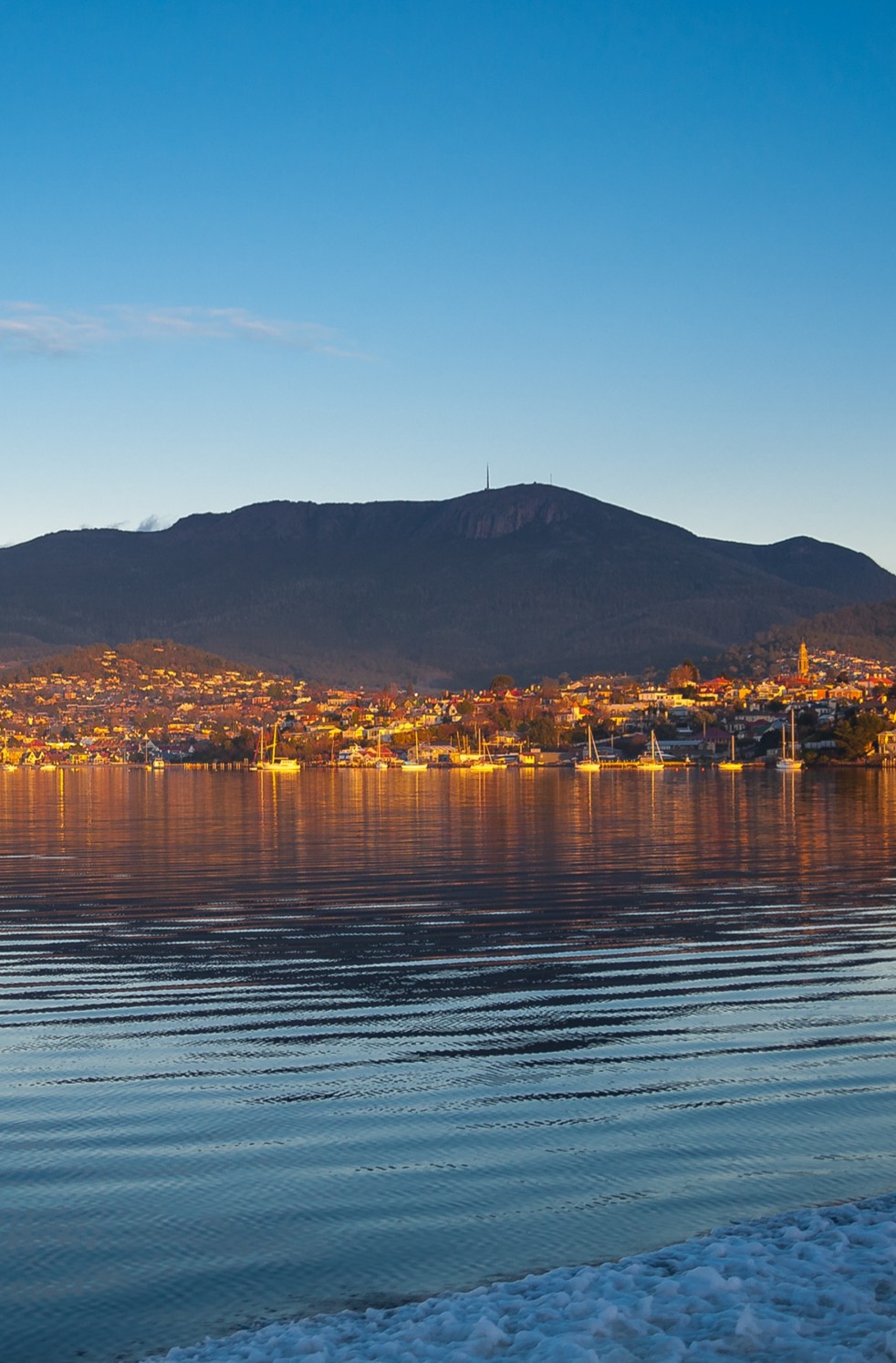 The city of Hobart and the River Derwent