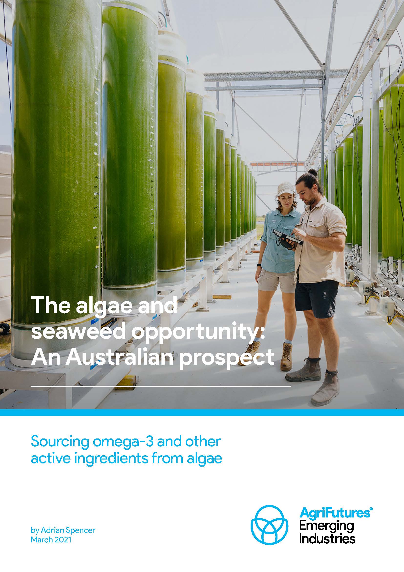 Cover of the Agrifutures algal industry report